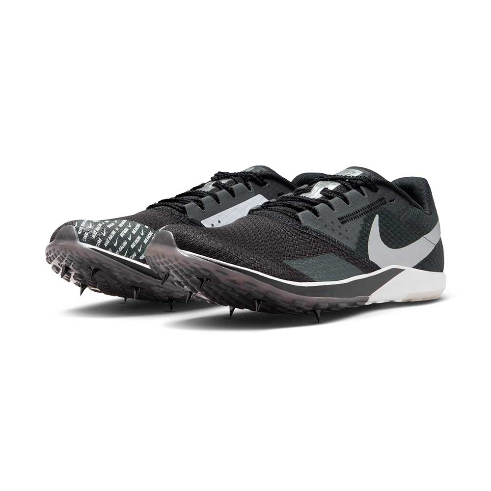 All Gender Zoom Rival XC 6 Spike - Black/White/Dk Smoke Grey - Regular (D)