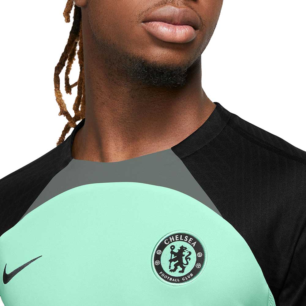 Men's Chelsea FC DF Strike Short Sleeve Top - Mint Foam/Mint Foam/Cool Grey