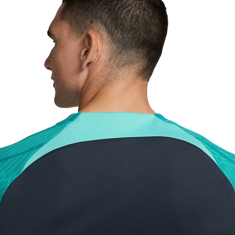 Men's FC Barcelona Strike Third Nike Dri-FIT Soccer Short-Sleeve Top - Thunder Blue/Light Aqua/Energy/Energy