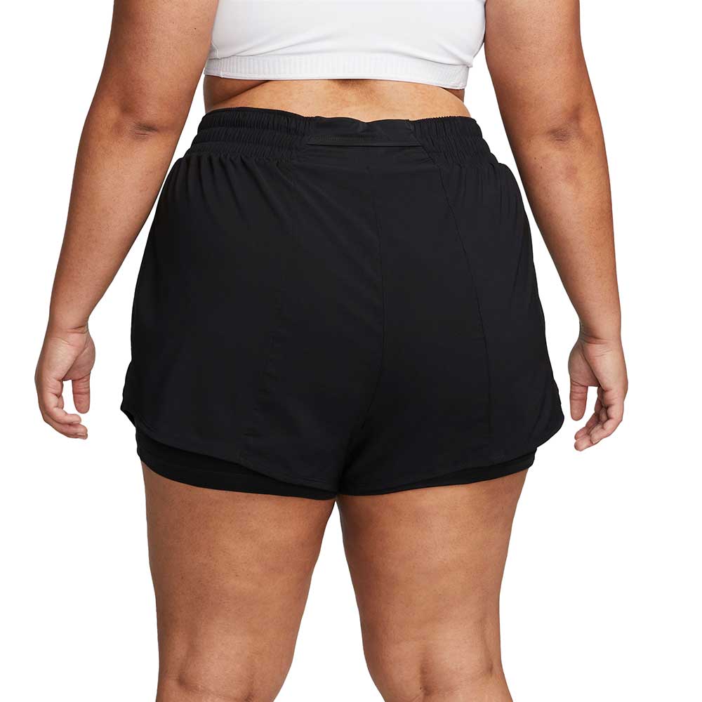 Women's Nike Dri-FIT One High-Rise 3" 2-in-1 Short (Plus)- Black