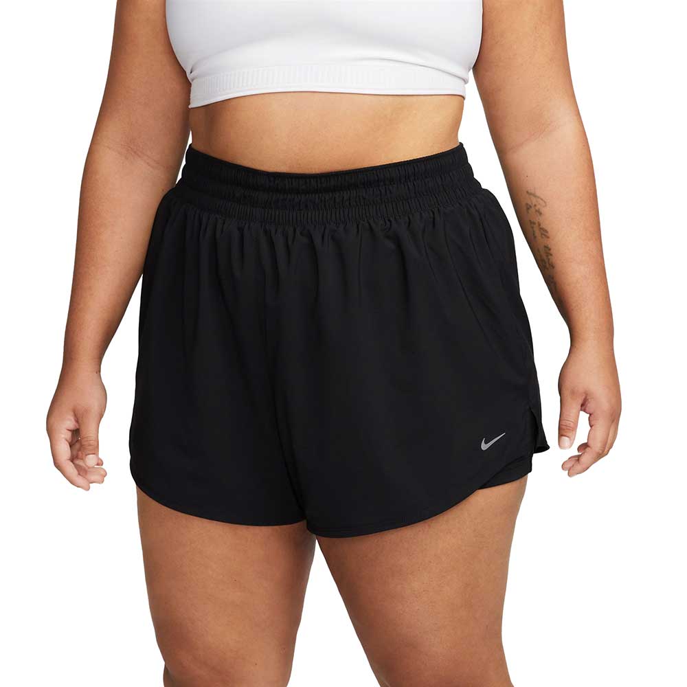 Nike One Womens Mid Rise Dri Fit Training Fashion Tights Black 3X