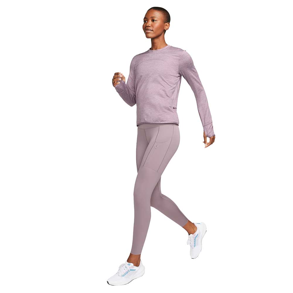 Women's Nike Swift Element Crew Top - Violet Dust