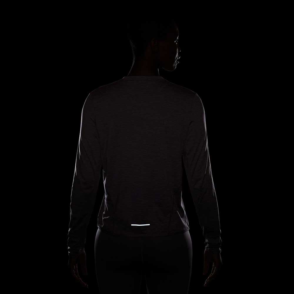 Women's Nike Swift Element Crew Top - Violet Dust