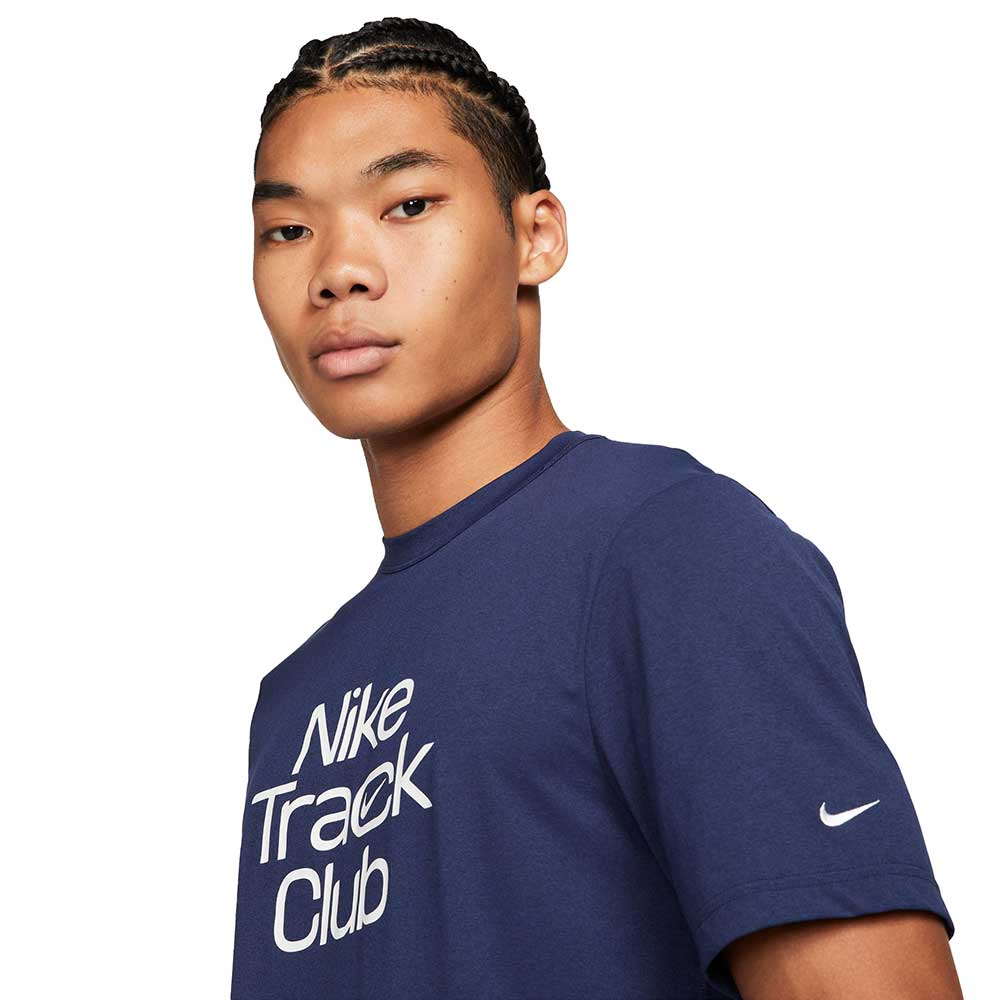 Men's Nike Dri-FIT Track Club Short Sleeve - Midnight Navy