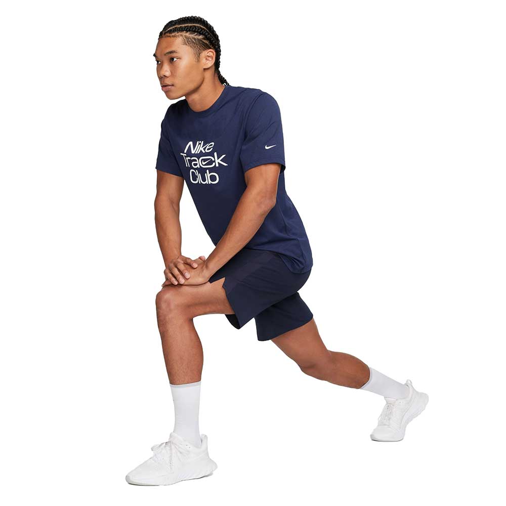 Men's Nike Dri-FIT Track Club Short Sleeve - Midnight Navy