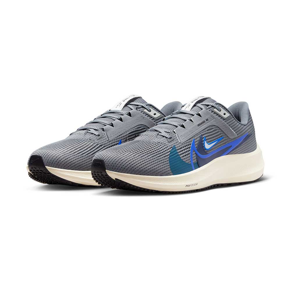Men's Air Zoom Pegasus 40 Premium Running Shoe- Smoke Grey/Multi Color/Coconut- Regular (D)