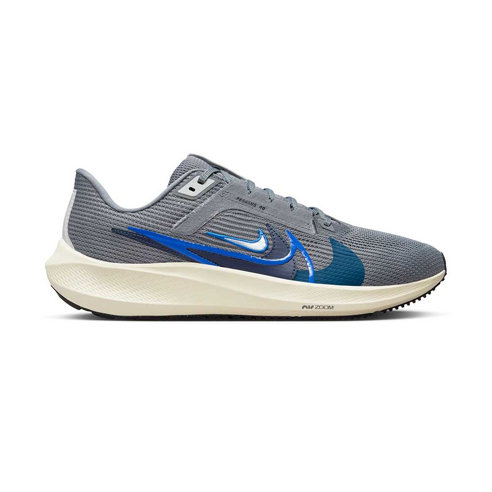 Men's Air Zoom Pegasus 40 Premium Running Shoe- Smoke Grey/Multi Color/Coconut- Regular (D)
