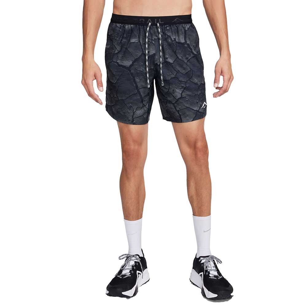 Men's Nike Dri-FIT Trail Stride 7in Short - Medium Ash/Black