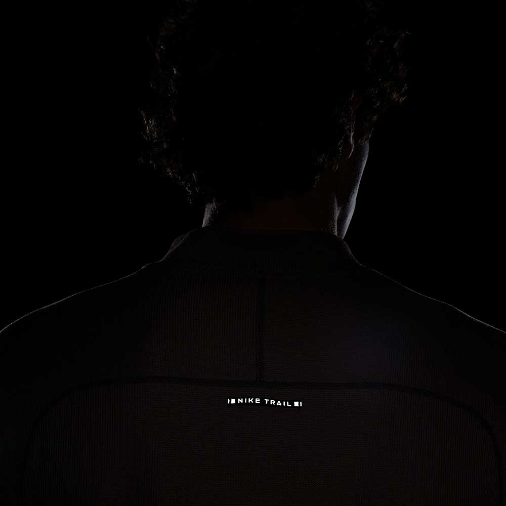 Men's Dri-FIT Long Sleeve Running Top - Plum Eclipse/Anthracite/Guava Ice