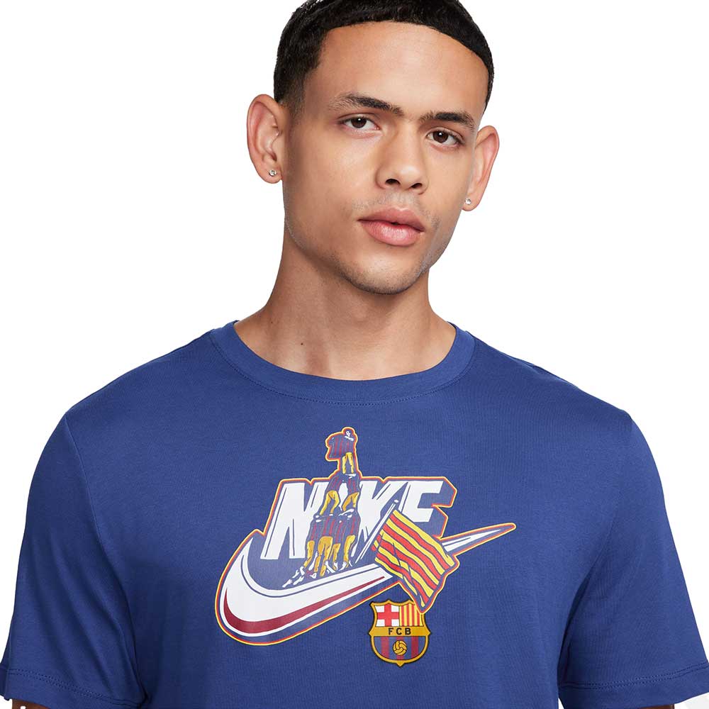 Men's FC Barcelona Nike T-Shirt - Deep Royal Blue