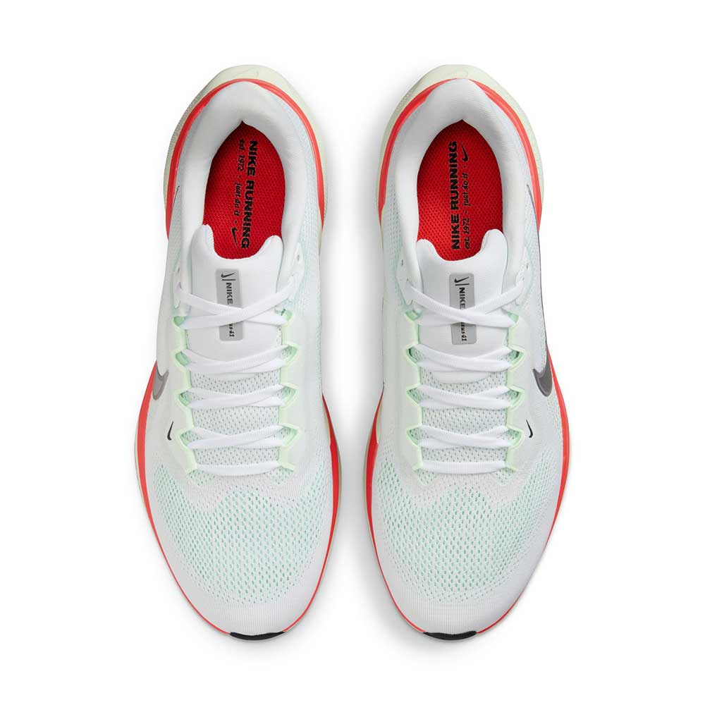 M Nike Pegasus 41 (D) - White/Metallic Silver/Barely Green