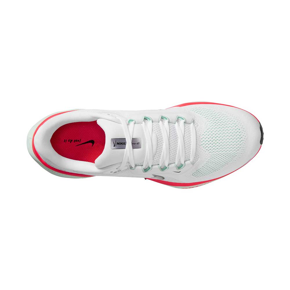 M Nike Pegasus 41 (D) - White/Metallic Silver/Barely Green