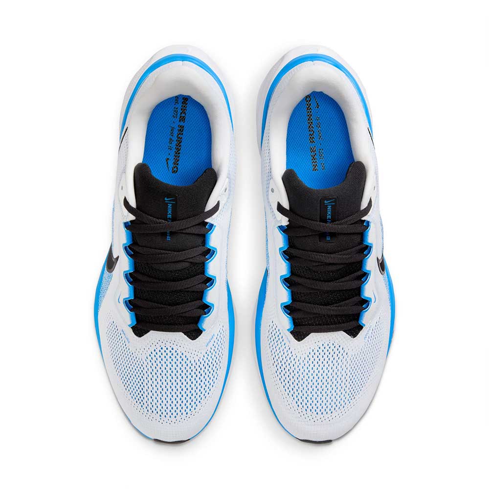 Men's Pegasus 41 Running Shoe - White/Black/Blue Hero - Regular (D)