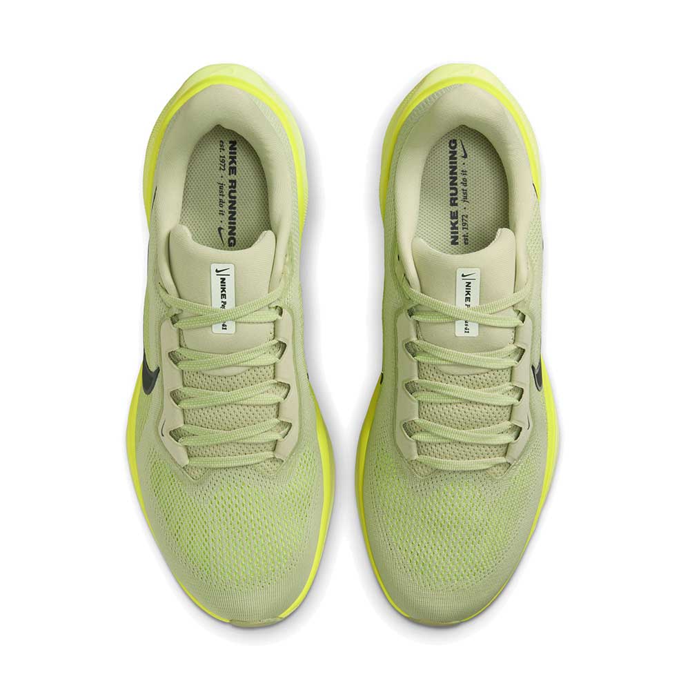 Men's Nike Pegasus 41 Running Shoe - Olive Aura/White/Volt/Barely Volt - Regular (D)