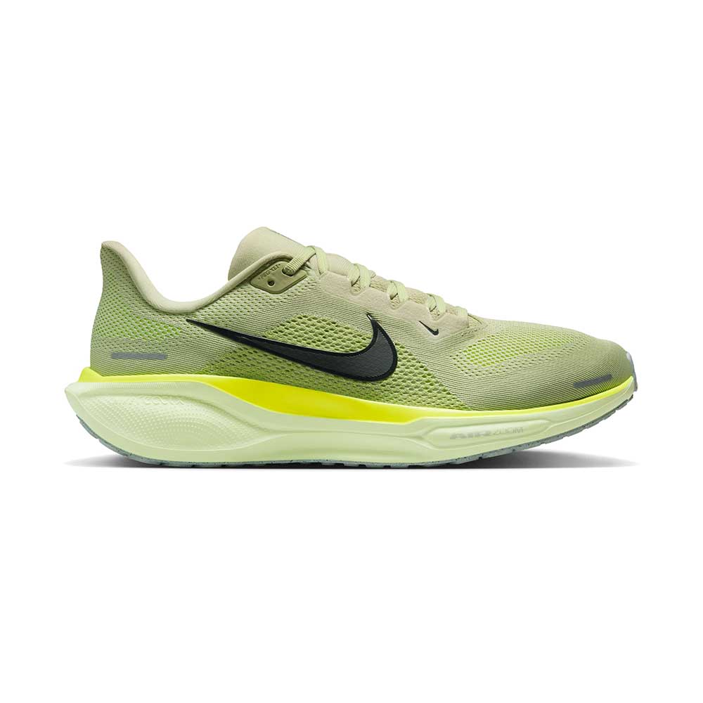 Men's Nike Pegasus 41 Running Shoe Olive Aura/White/Volt/Barely Volt Regular (D)