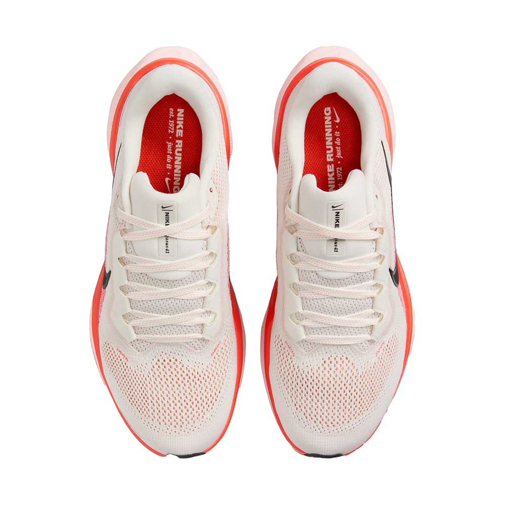 Women's Nike Pegasus 41 Running Shoe - Phantom/Black/Picante Red/Atmosphere - Regular (B)