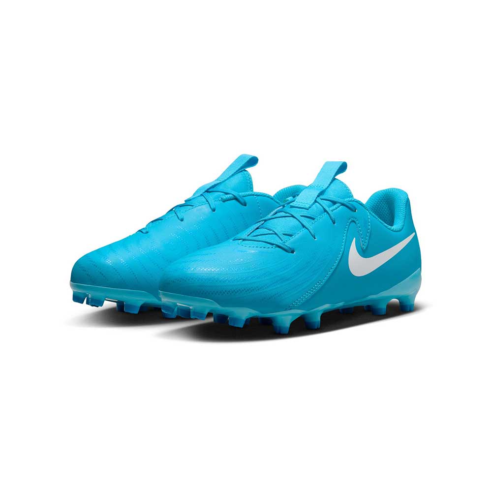Youth JR Phantom GX II Academy FG/MG Soccer Cleat - Blue Fury/White - Regular (M)