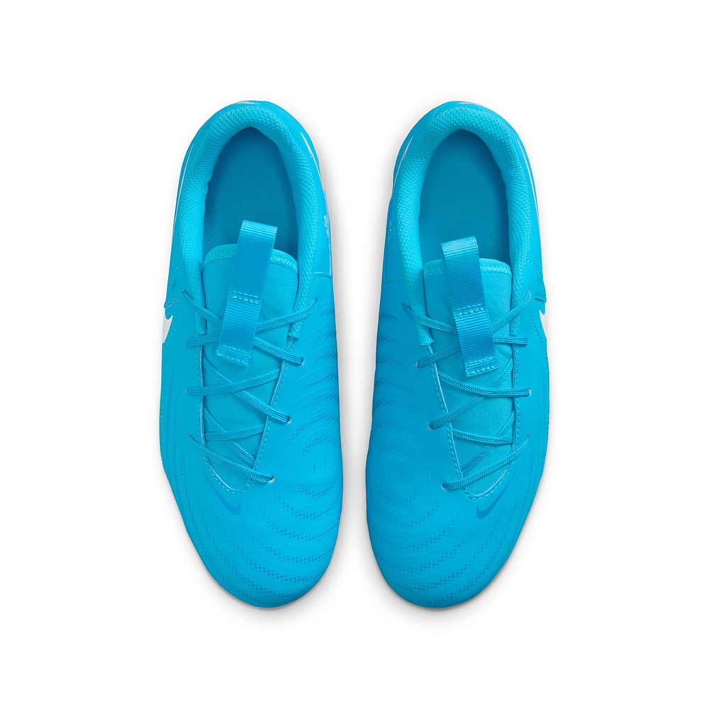 Youth JR Phantom GX II Academy FG/MG Soccer Cleat - Blue Fury/White - Regular (M)