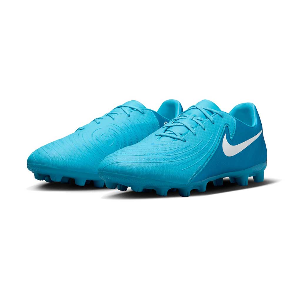 Nike Phantom GX 2 Academy MG Low-Top Soccer Cleats - Blue Fury/White - Regular (D)