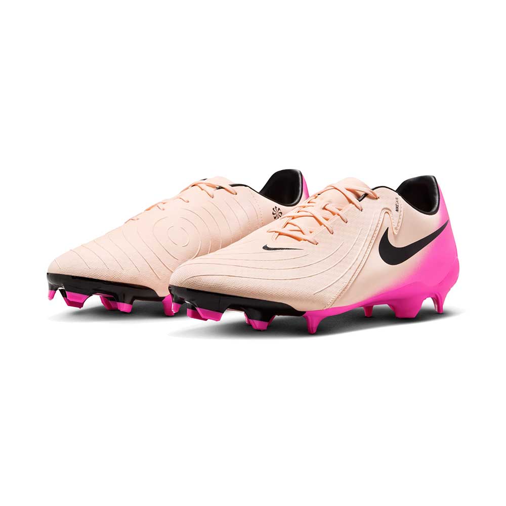 Phantom GX II Academy FG/MG Soccer Cleat - Crimson Tint/Black/Pink Blast - Regular (D)