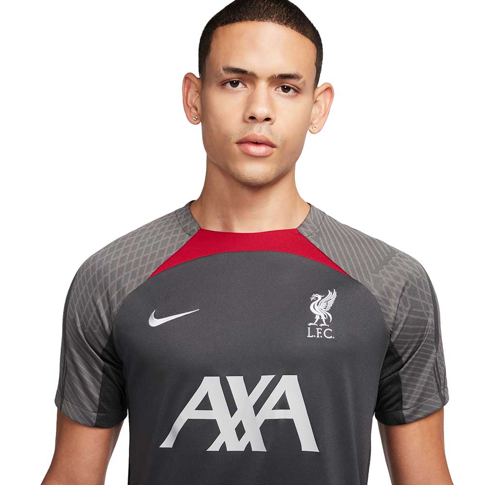 Men's LFC DF Strike Short Sleeve Top - Anthracite/Anthracite/Wolf Grey