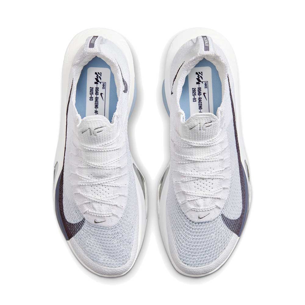 Men's Alphafly 3 Running Shoe - White/Grid Iron/Pure Platinum - Regular (D)