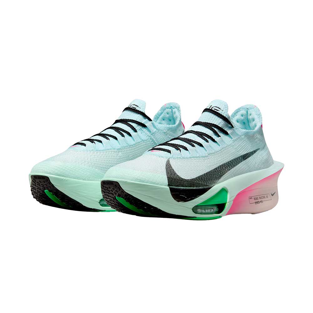 Men's Alphafly 3 Running Shoe - Glacier Blue/Black/Mint Foam/Green Shock - Regular (D)