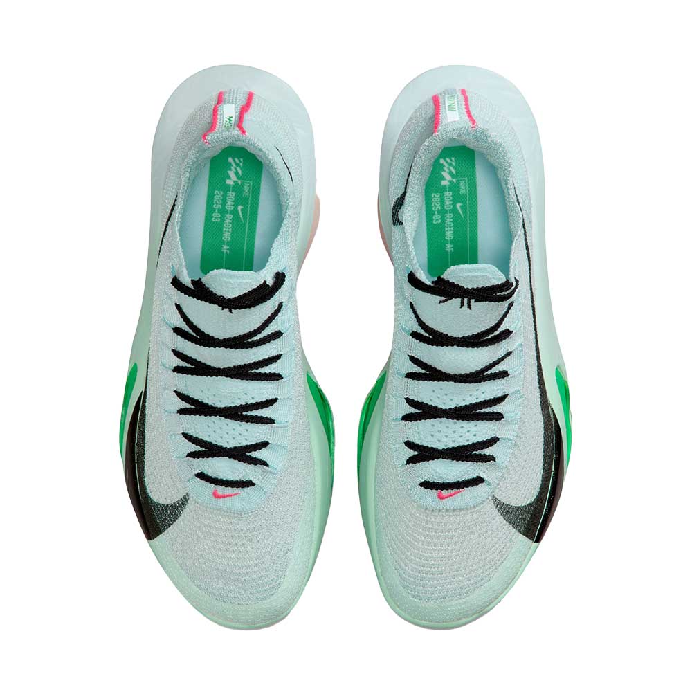 Men's Alphafly 3 Running Shoe - Glacier Blue/Black/Mint Foam/Green Shock - Regular (D)