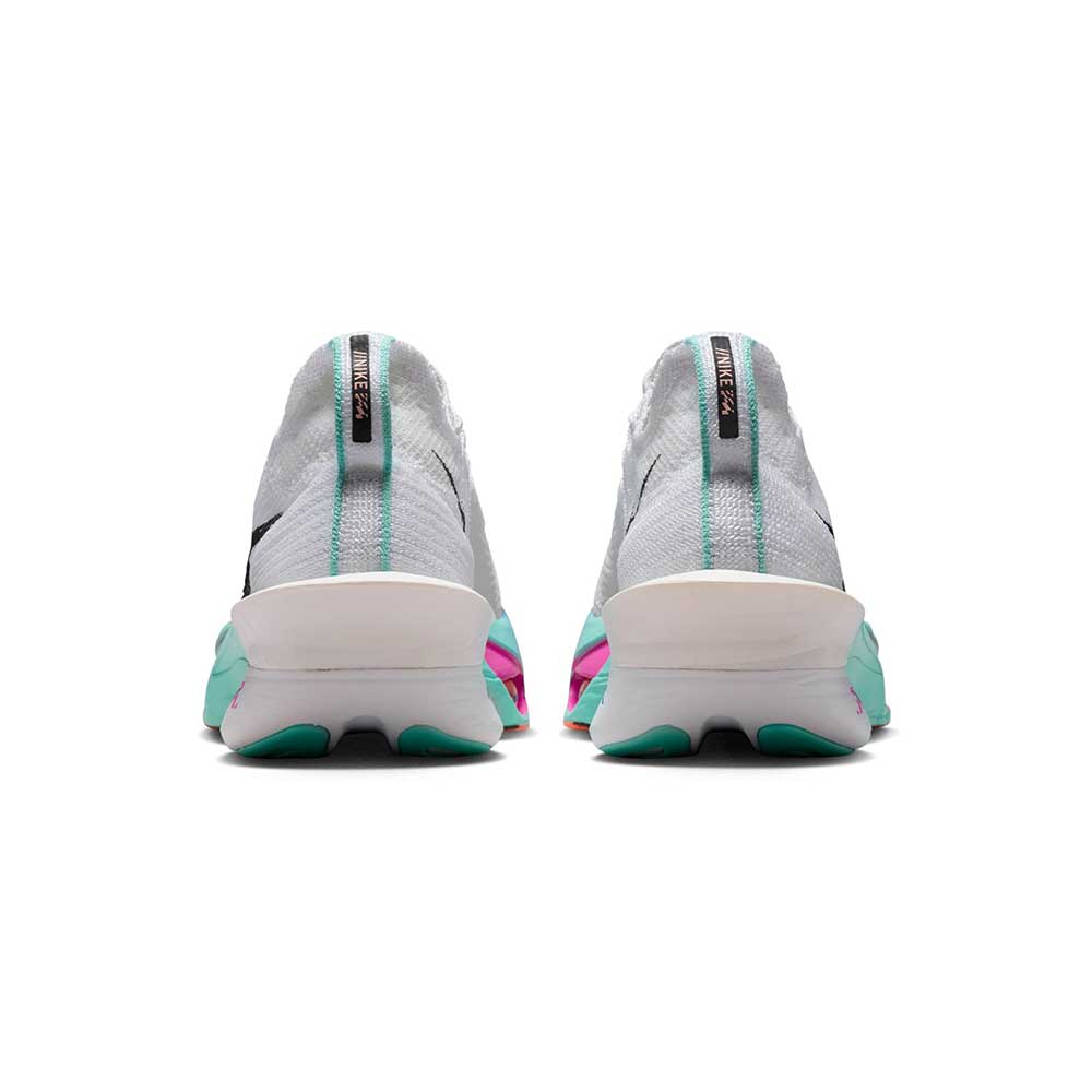 Women's Nike Alphafly 3 Running Shoe - White/Black/Hyper Turquoise/Concord - Regular (B)
