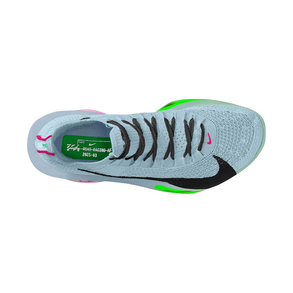 Women's Alphafly 3 Running Shoe - Glacier Blue/Black/Mint Foam/Green Shock - Regular (B)