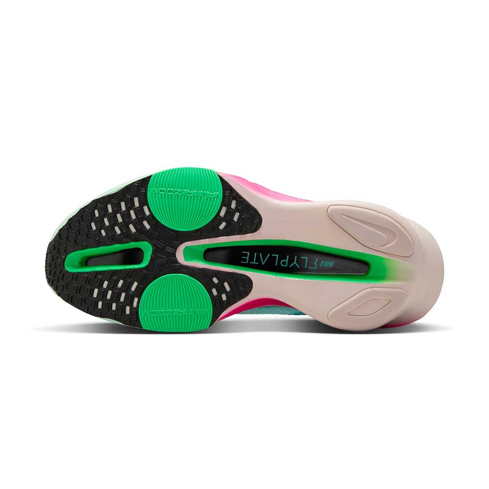 Women's Alphafly 3 Running Shoe - Glacier Blue/Black/Mint Foam/Green Shock - Regular (B)