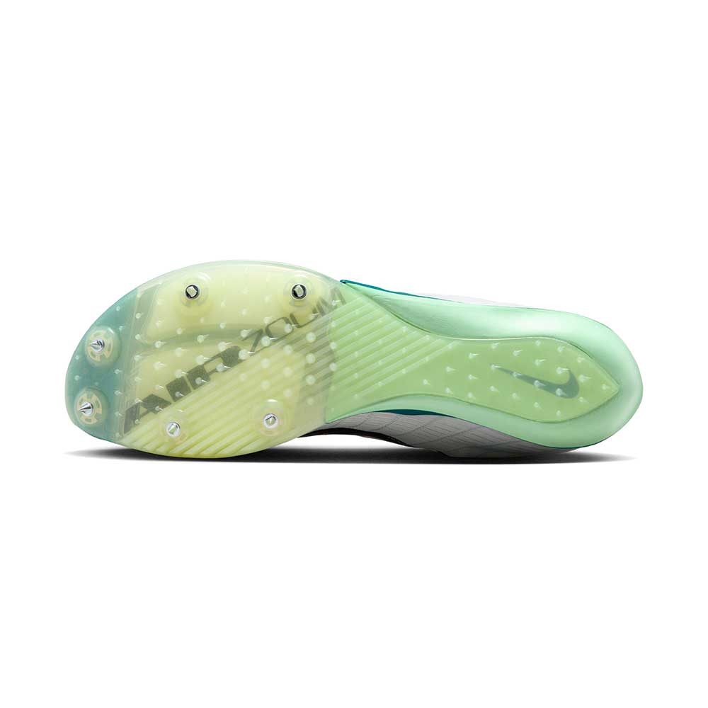 All Gender Nike Air Zoom Maxfly 2 Track & Field Sprinting Spikes - White/Black/Bright Spruce/Barely Green - Regular (D)
