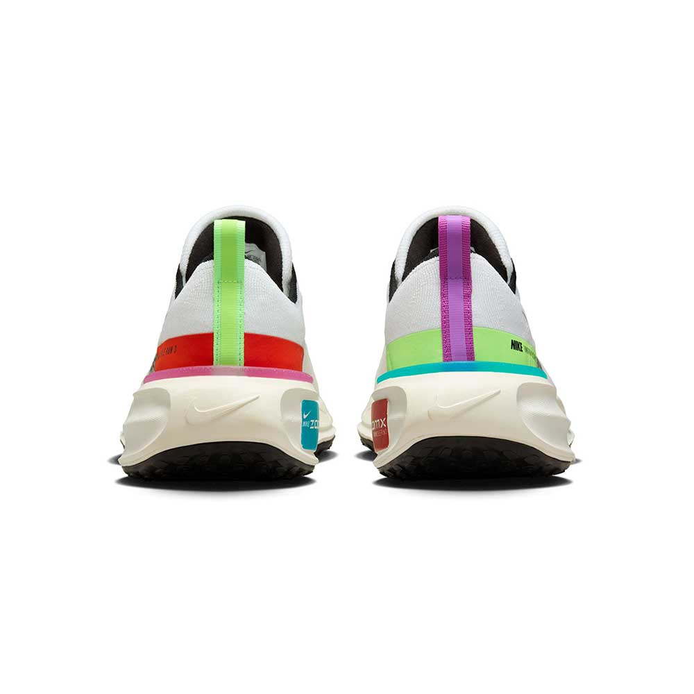 Men's Nike Invincible Run Flyknit 3 SE Running Shoe- White/Black-Lime Blast-Blue Lightning- Regular (D)