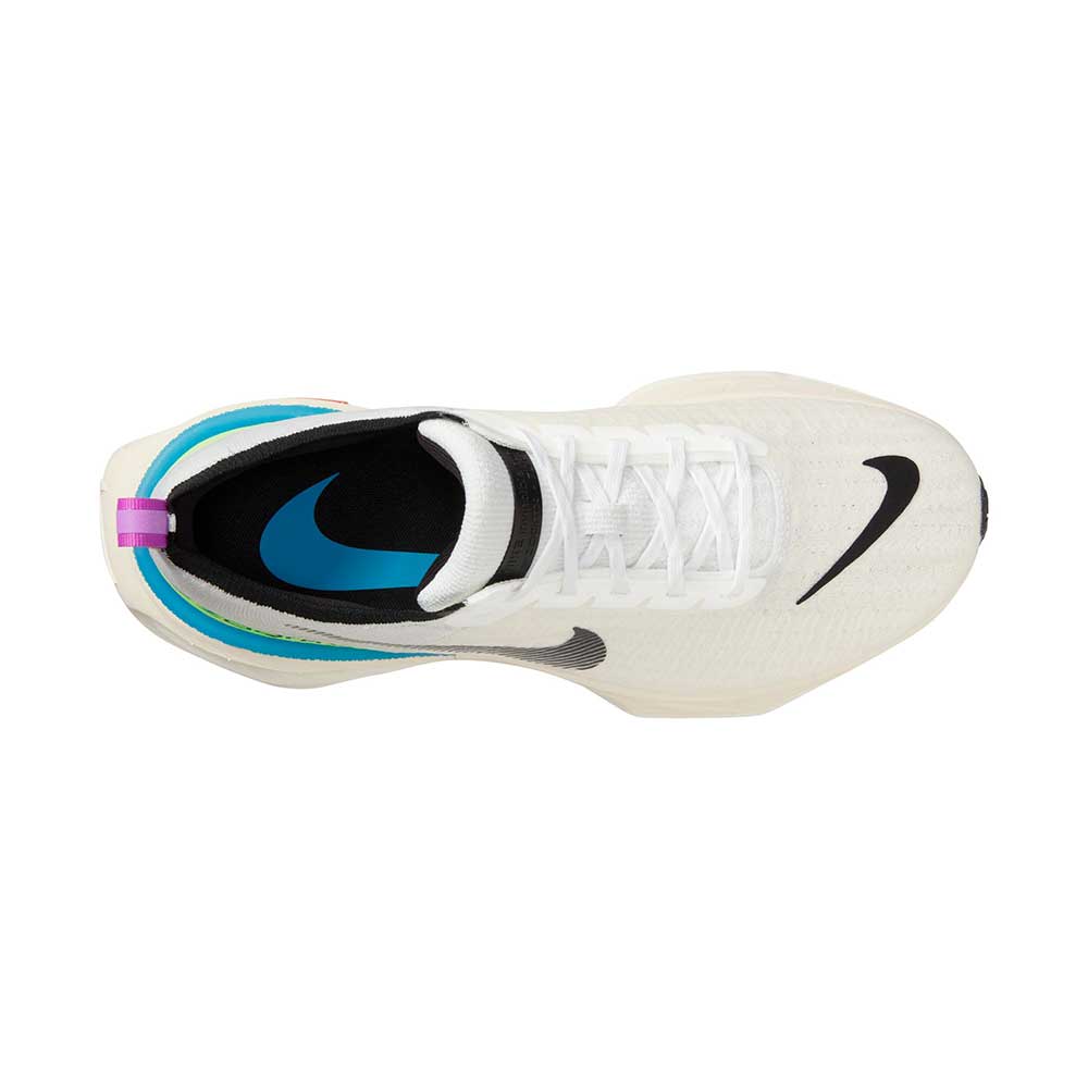 Men's Nike Invincible Run Flyknit 3 SE Running Shoe- White/Black-Lime Blast-Blue Lightning- Regular (D)