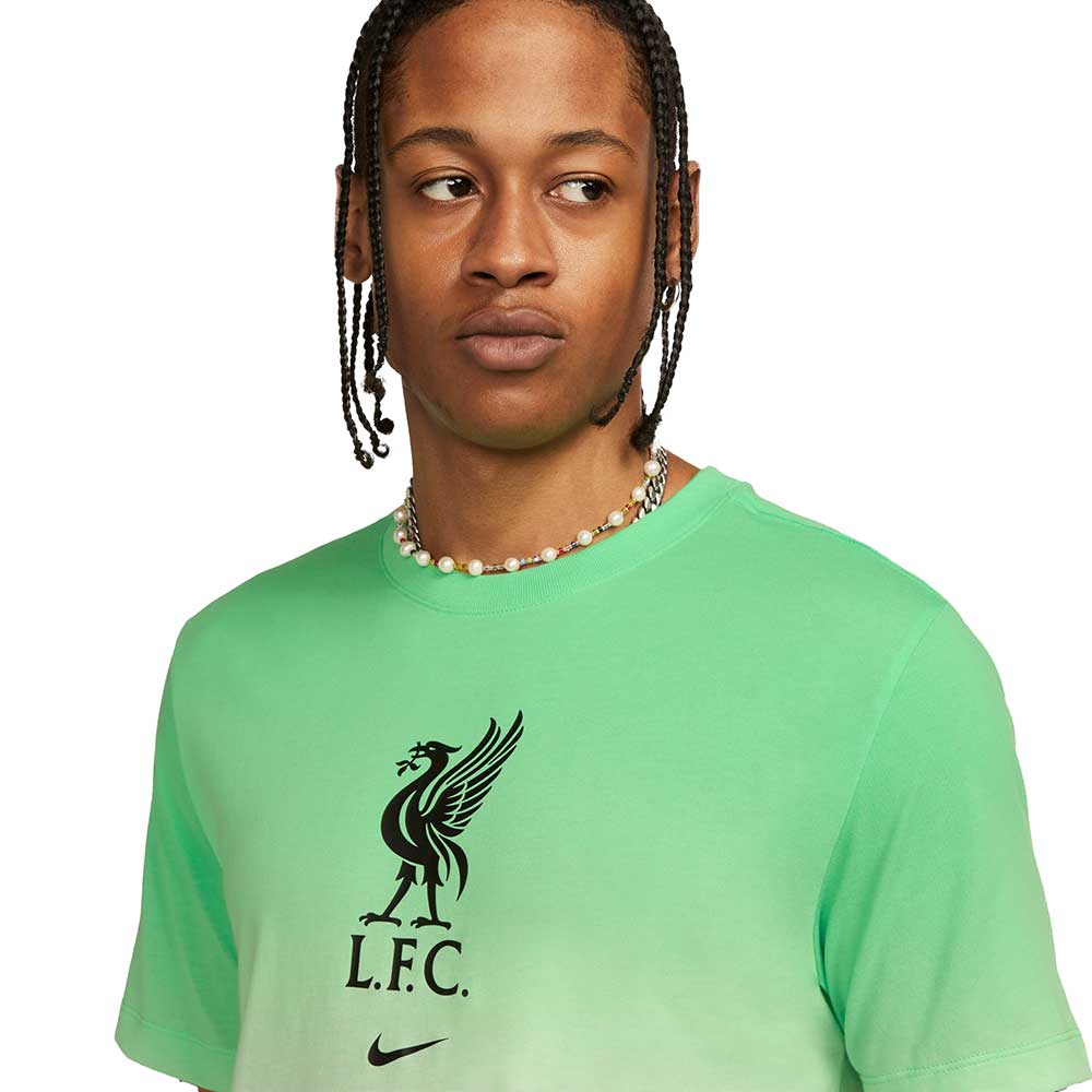 Men's Liverpool FC Crest Tee - White/Poison Green/Black/Black