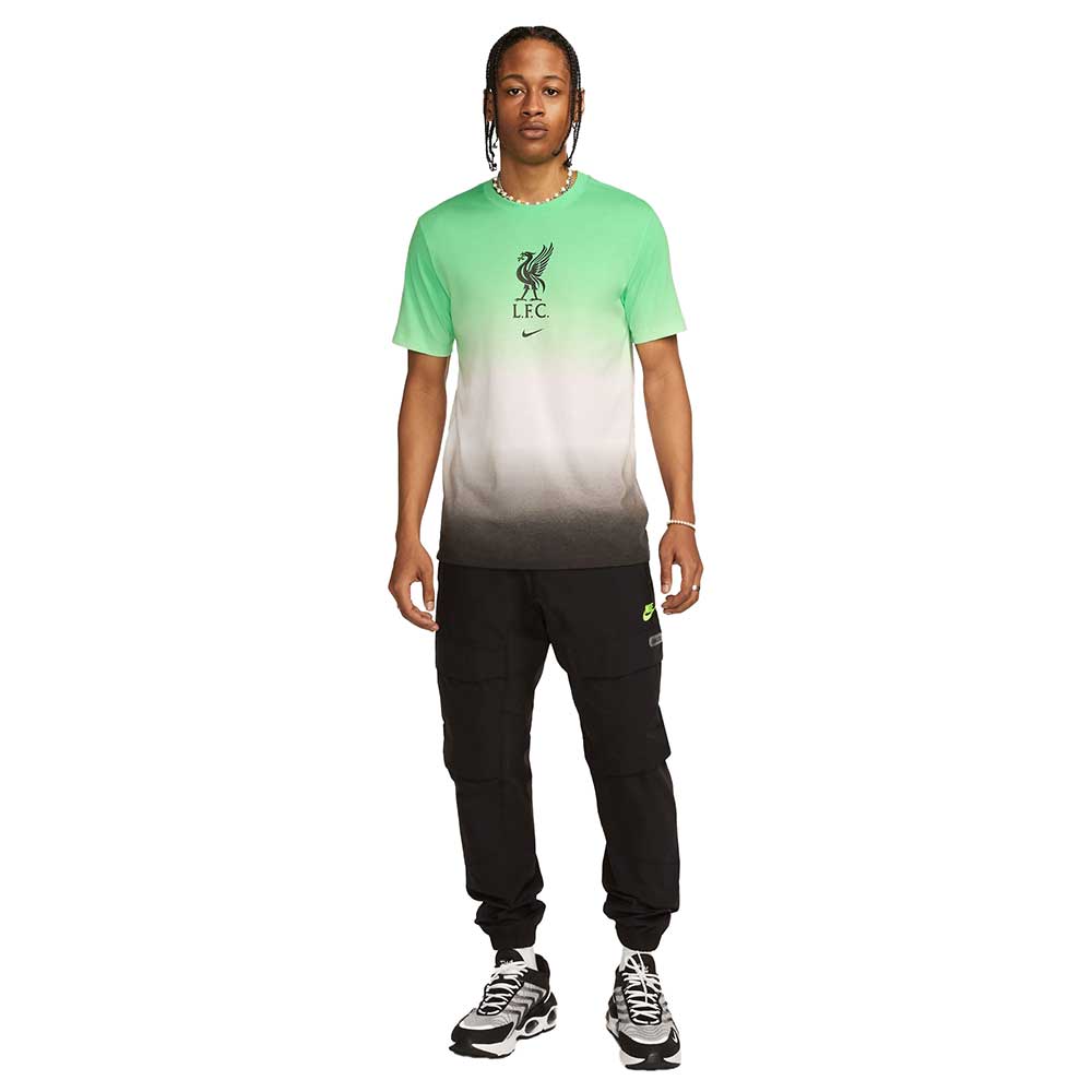 Men's Liverpool FC Crest Tee - White/Poison Green/Black/Black
