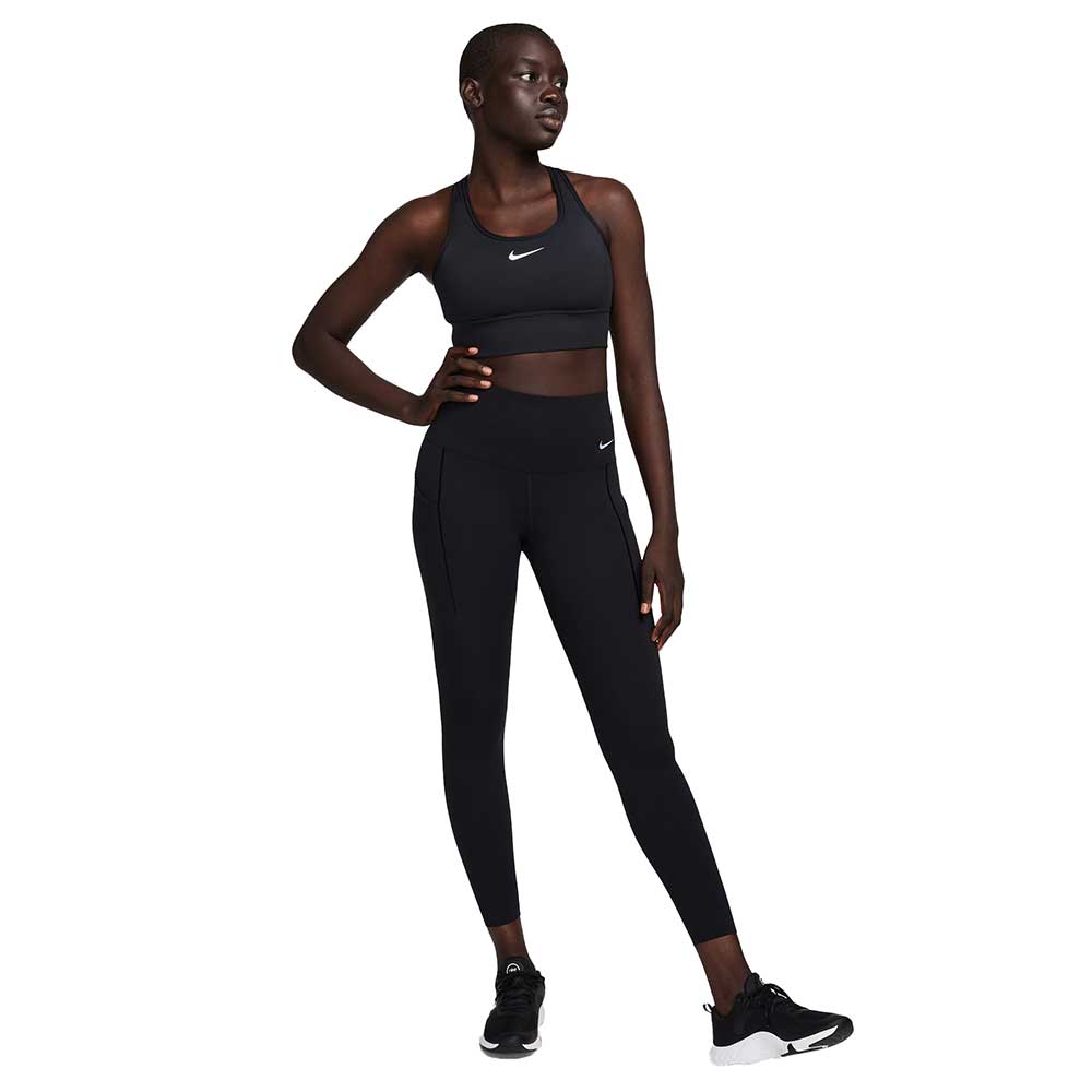 Women's Nike Dri-FIT Swoosh Longline Bra - Black
