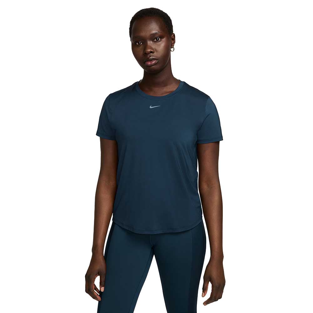 Nike Women s One Classic Dri Fit Short Sleeve Top XS Armory Navy