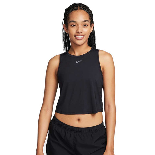 Women's Nike One Classic Dri-FIT Crop Tank - Black