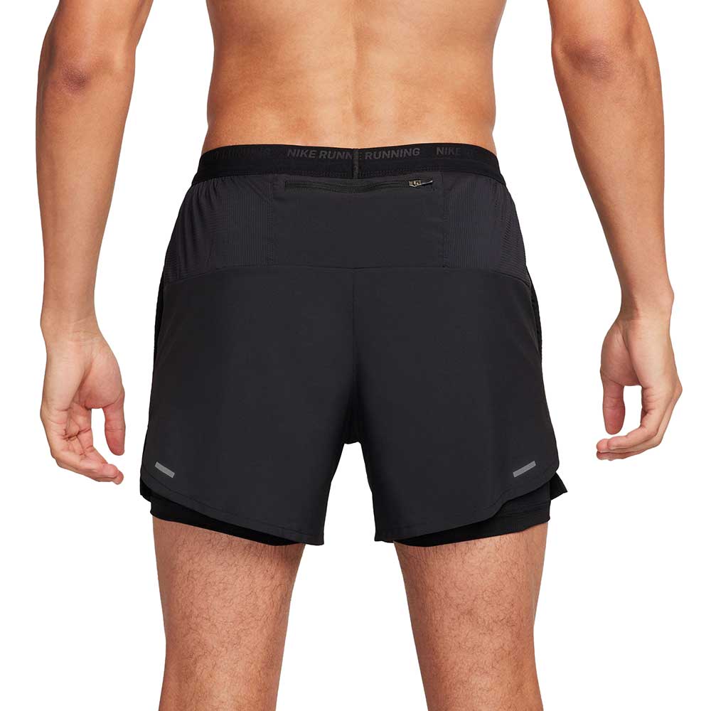 Men's Nike Stide Dri-FIT 5" 2-in-1 Running Short - Black