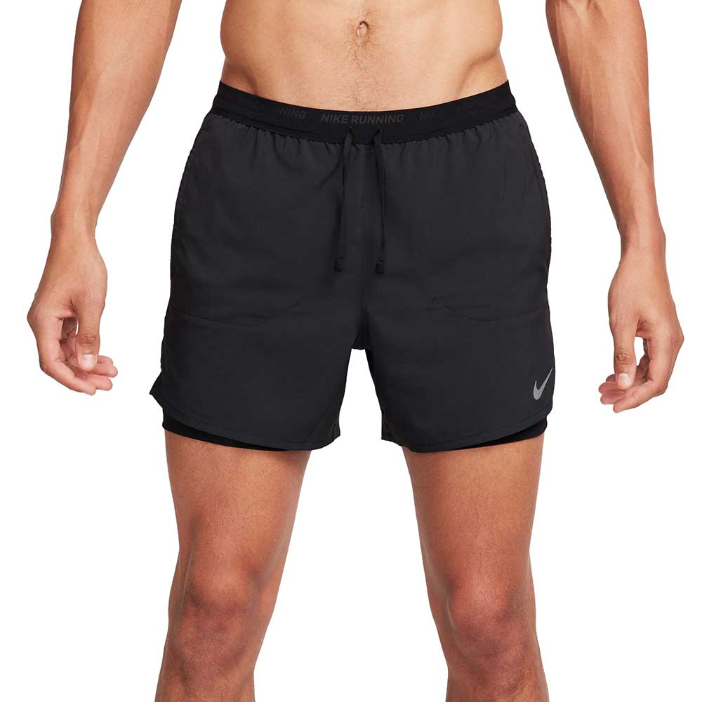 Men's Nike Stide Dri-FIT 5" 2-in-1 Running Short - Black