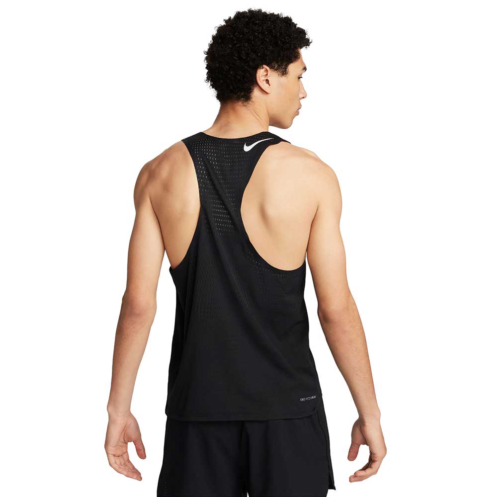 Men's Nike Aeroswift  Dri-FIT ADV Running Singlet -Black/Summit White