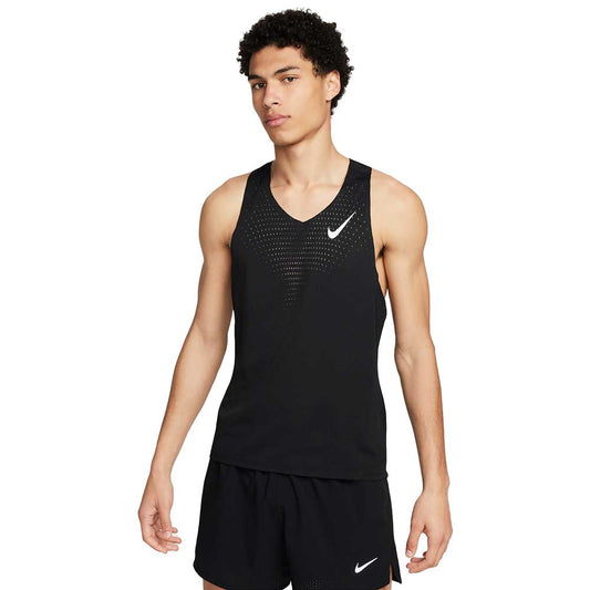 Men's Nike Aeroswift Dri-FIT ADV Running Singlet -Black/Summit White
