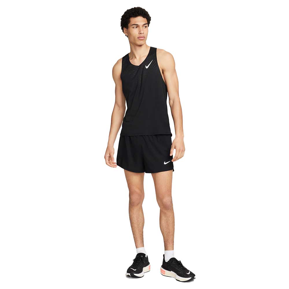 Men's Nike Aeroswift  Dri-FIT ADV Running Singlet -Black/Summit White