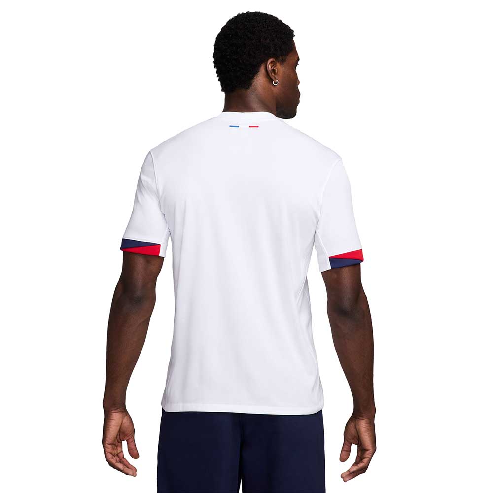 Men's Paris Saint-Germain 2024/25 Stadium Away Nike Dri-FIT Soccer Replica Jersey - White/Midnight Navy