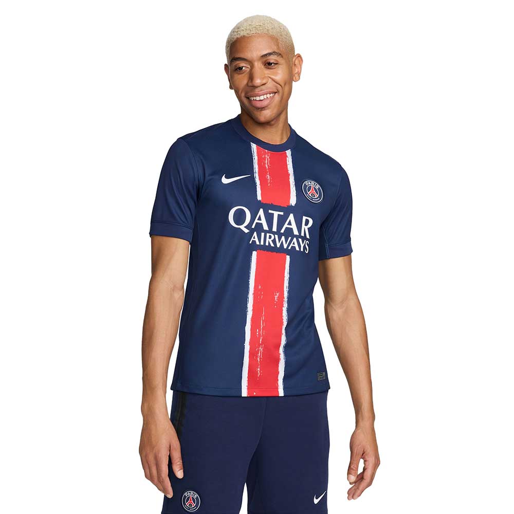 Men's Paris Saint-Germain 2024/25 Stadium Home Jersey - Midnight Navy/White