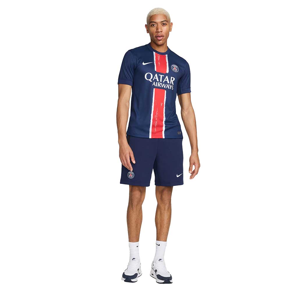 Men's Paris Saint-Germain 2024/25 Stadium Home Jersey - Midnight Navy/White