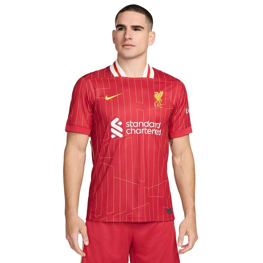 Men's Liverpool FC 2024/25 Stadium Home Jersey - Gym Red/White/Chrome Yellow