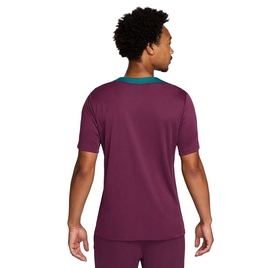 Men's PSG DF Strike Short Sleeve Top - Bordeaux/Bordeaux/Geode Teal