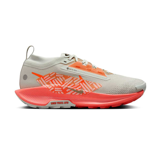 Women's Nike Pegasus Trail 5 GORE-TEX Waterproof Trail Running Shoe - Light Silver/Hyper Crimson/Wild Mango - Regular B)